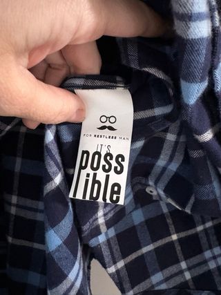 Camisa Makarthy cuadros azul y blanco XXL