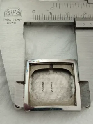 Cassa Zenith acciaio inox vintage