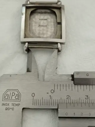 Cassa Zenith acciaio inox vintage