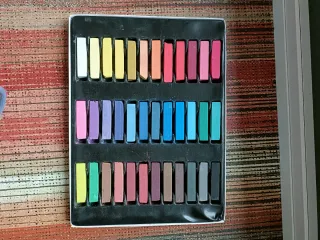 Caja de tizas de colores