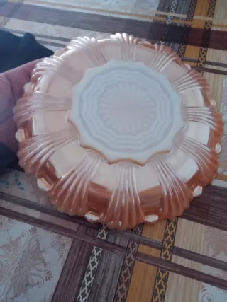 Plato vintage para huevos y servicio