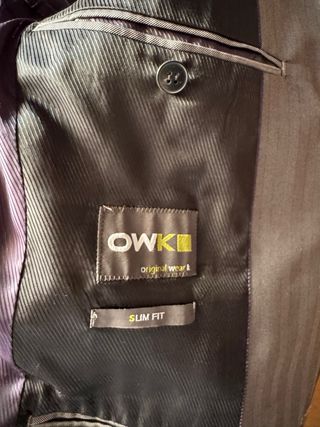 Traje de hombre talla 44 gris