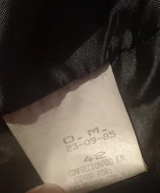 Chaqueta de cuero negra.