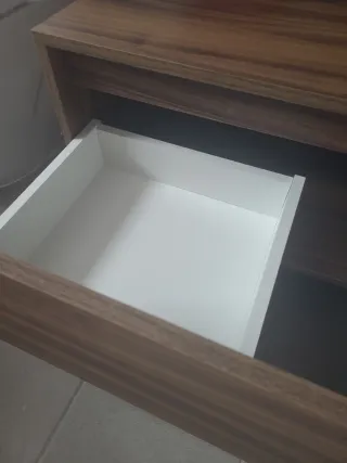 Mueble de baño cajonera madera nogal