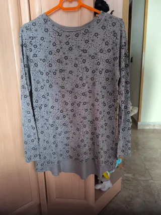 Jersey mujer cuello redondo estampado Talla 42