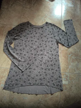Jersey mujer cuello redondo estampado Talla 42