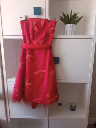 Vestido rojo fiesta boda comunión bautizo