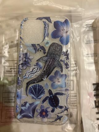 Cover iPhone 16 SHEIN Fiori e Glitter