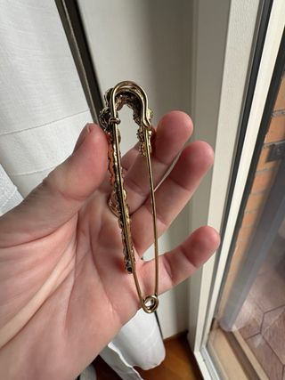 Maxi spilla da balia strass 10 cm