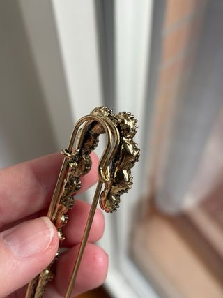 Maxi spilla da balia strass 10 cm