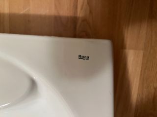 Lavabo, desagüe y pie de porcelana