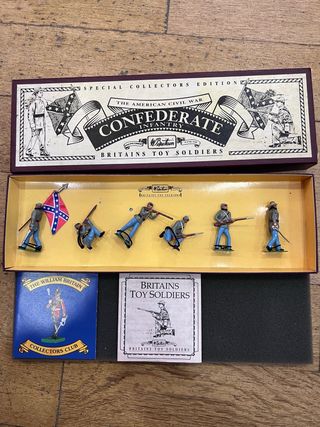 Figuras Soldados Britains Toy Confederate Infantry