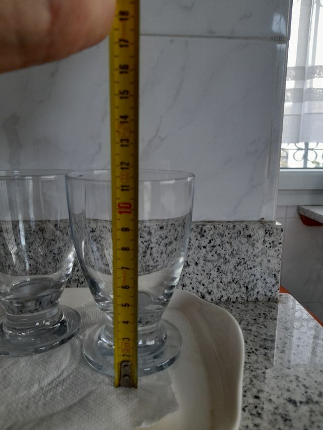 Juego 6 copas cristal estilo clásico