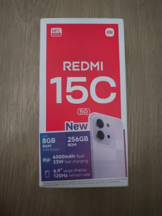 Xiaomi Redmi 15C 5G 8GB RAM 256GB Negro