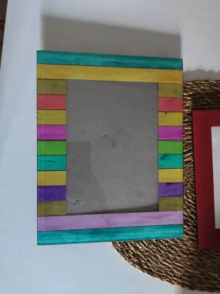 Cuadro de cristal multicolor