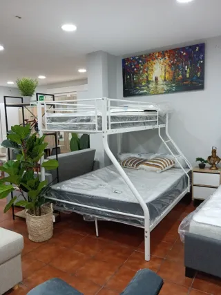 Litera Matrimonio Metal Blanco