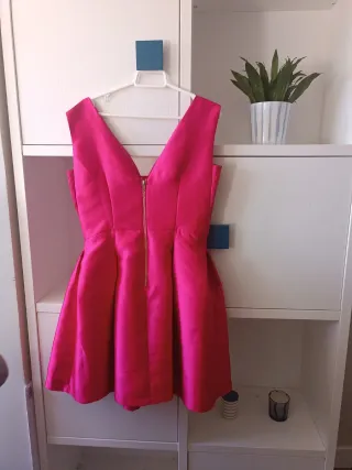 Vestido fiesta rosa fucsia boda comunión bautizo