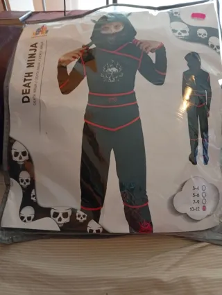 DISFRAZ NINJA Niño Talla 10-12