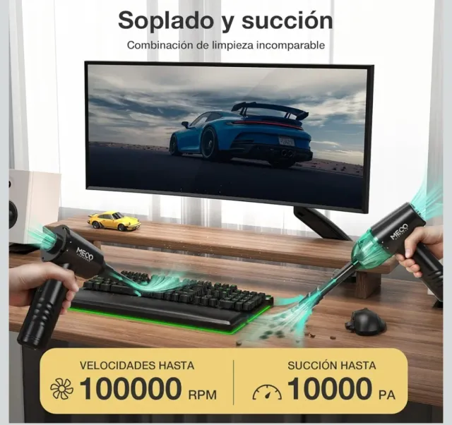 MECO Soplador Polvo Eléctrico y Aspirador