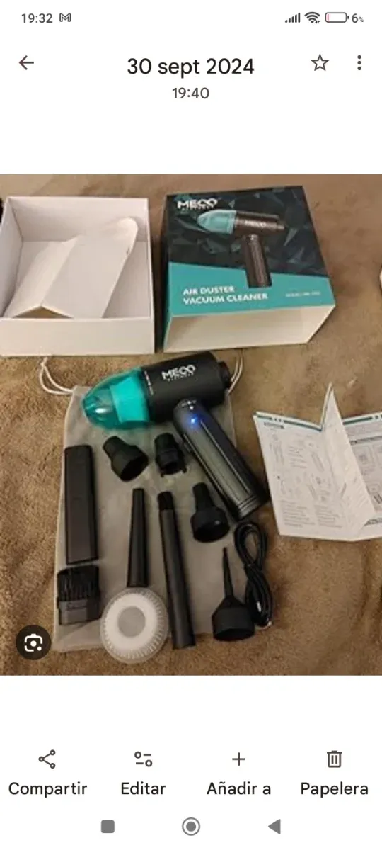 MECO Soplador Polvo Eléctrico y Aspirador