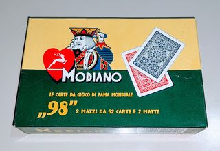 2x Naipes Modiano Poker 98 - Cartas Plasti