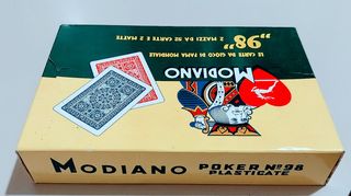 2x Naipes Modiano Poker 98 - Cartas Plasti