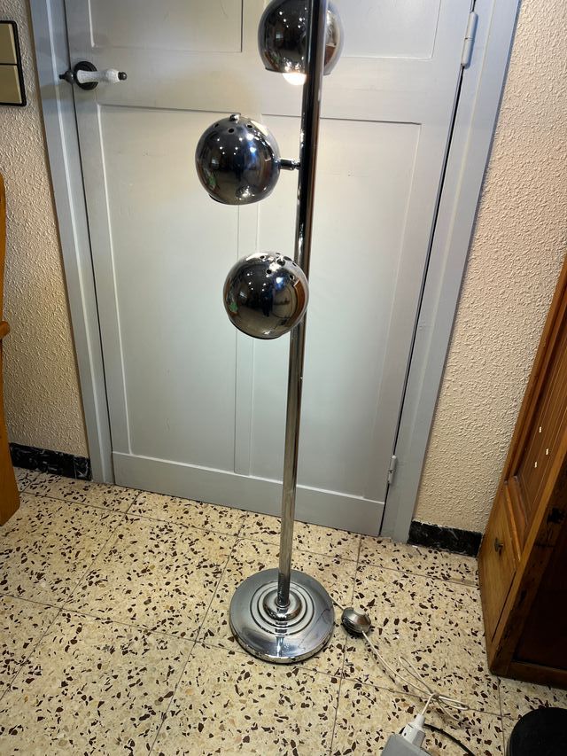 Lámpara de pie Space Age cromada 5 eyeballs orient