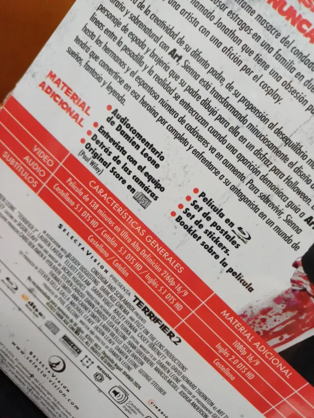 Terrifier 2 4K UHD Edición Coleccionista