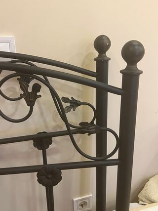 Cabeceros de metal negro para cama de 90