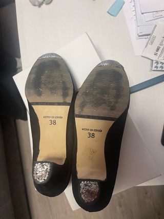 Zapatos de baile flamenco semiprofesional negros