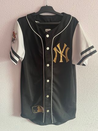 Majestic New York Yankees Negro/Dorado XS
