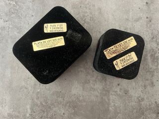 Conjunto Plata: Anillo y Pendientes Perla