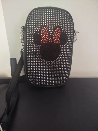 Bolso Minnie Mouse Brillante Negro
