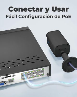 Reolink 4K Kit Camaras de Seguridad, NVR 8CH + 4X