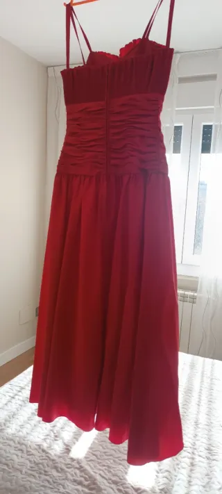 Vestido rojo fiesta boda comunión bautizo