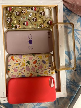 Lote de 4 fundas para móvil iphone 8
