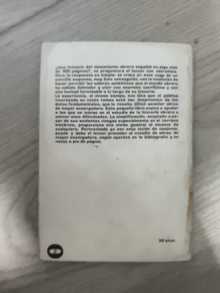 Apuntes históricos del movimiento obrero español