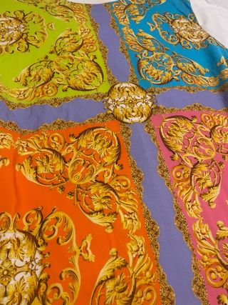 Camiseta Mou Talla Única Estampado Barroco