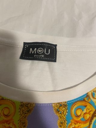 Camiseta Mou Talla Única Estampado Barroco