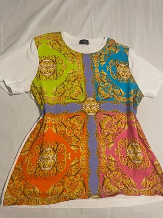 Camiseta Mou Talla Única Estampado Barroco