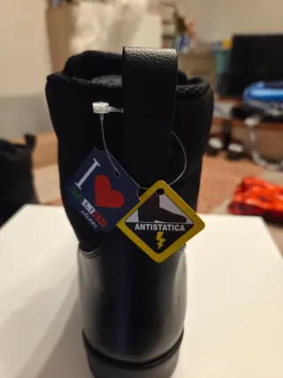 Anfibi Pelle Soldini Neri