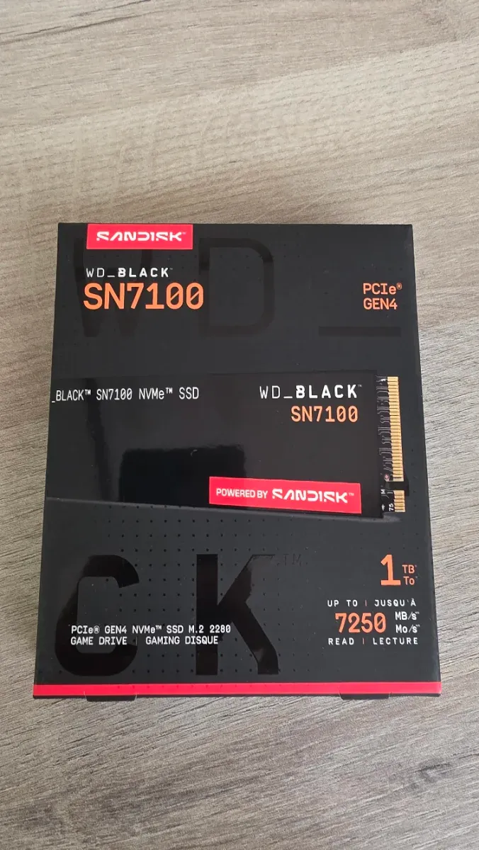 SSD WD_BLACK SN7100 1TB PCIe Gen4 NVMe