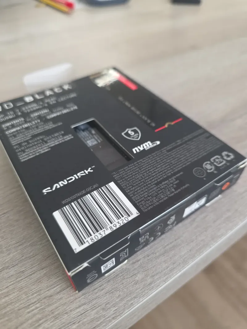 SSD WD_BLACK SN7100 1TB PCIe Gen4 NVMe afbeelding 2