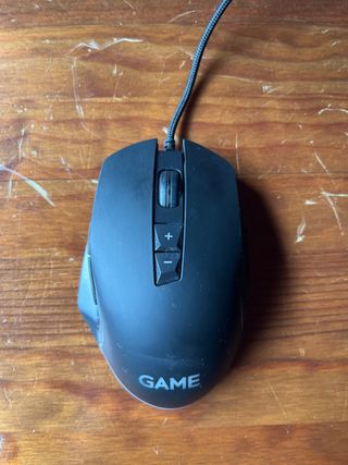 Ratón GAME negro con LUCES LEDS