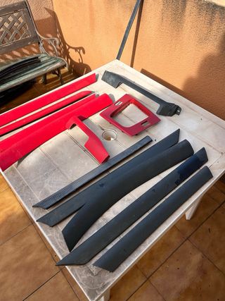 Embellecedores Interior BMW E46 Rojo y Negro