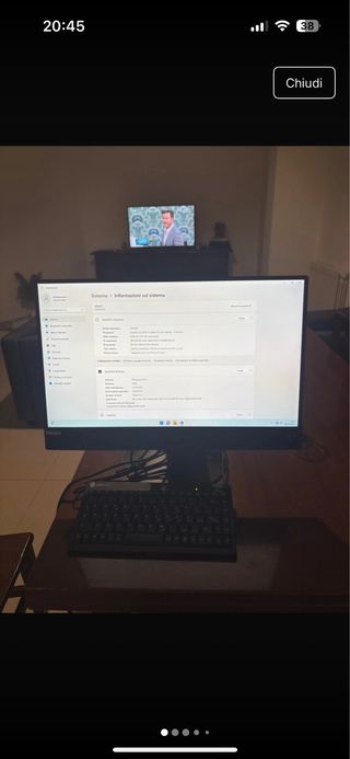 Computer fisso lenovo all in one touch ,24 pollici