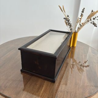 Mueble expositor colecciones cristal y madera