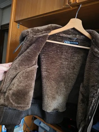 Chaqueta Zara pelo marrón sin estrenar