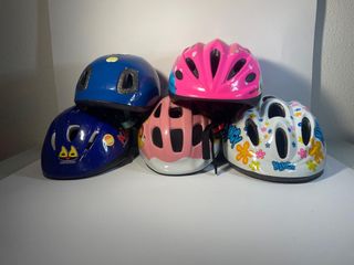 Lote 6 cascos infantiles bici/patín