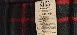 Trenca azul marino forro cuadros